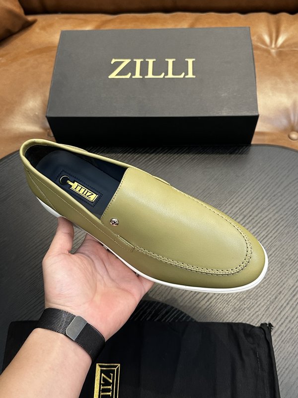 Zilli 이탈리아 남성 수제 송아지 가죽 구두 001-175785