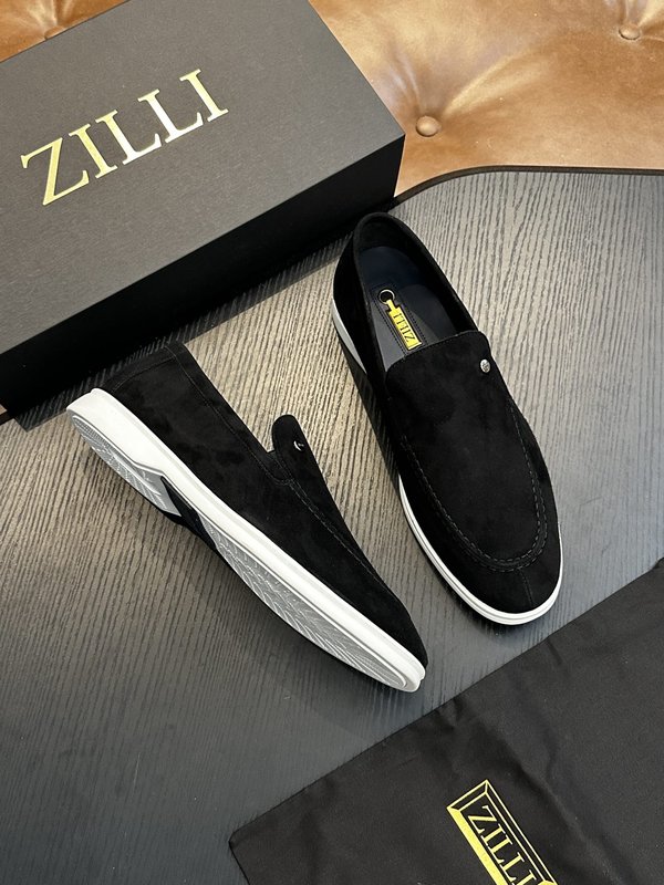 Zilli 이탈리아 남성 수제 송아지 가죽 구두 001-175786
