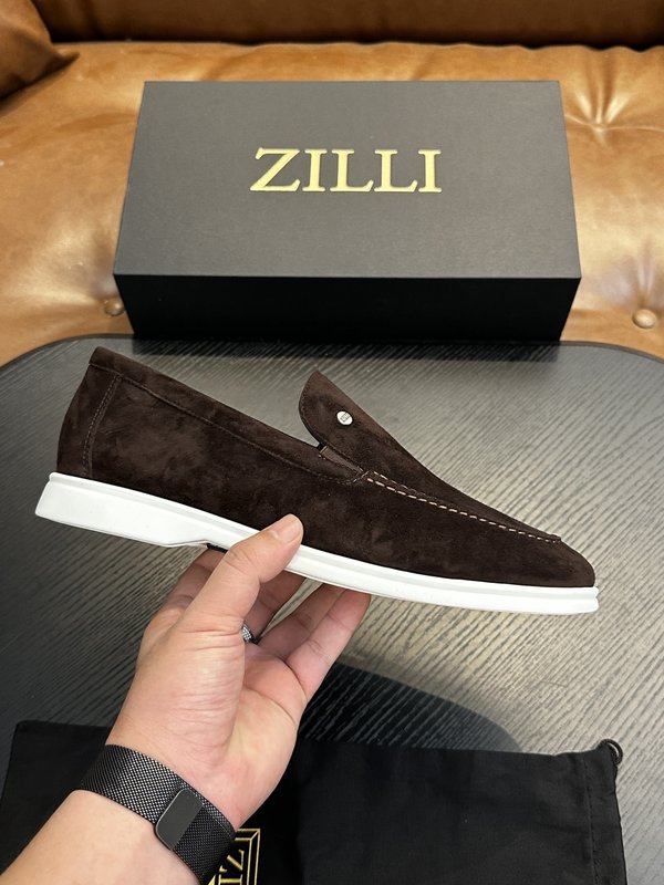 Zilli 이탈리아 남성 수제 송아지 가죽 구두 001-175788