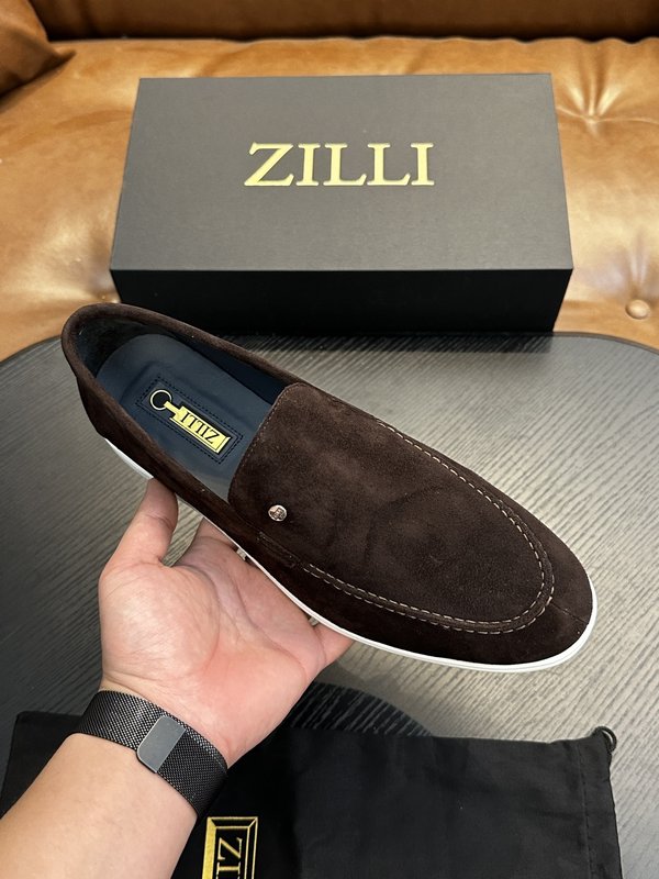 Zilli 이탈리아 남성 수제 송아지 가죽 구두 001-175788