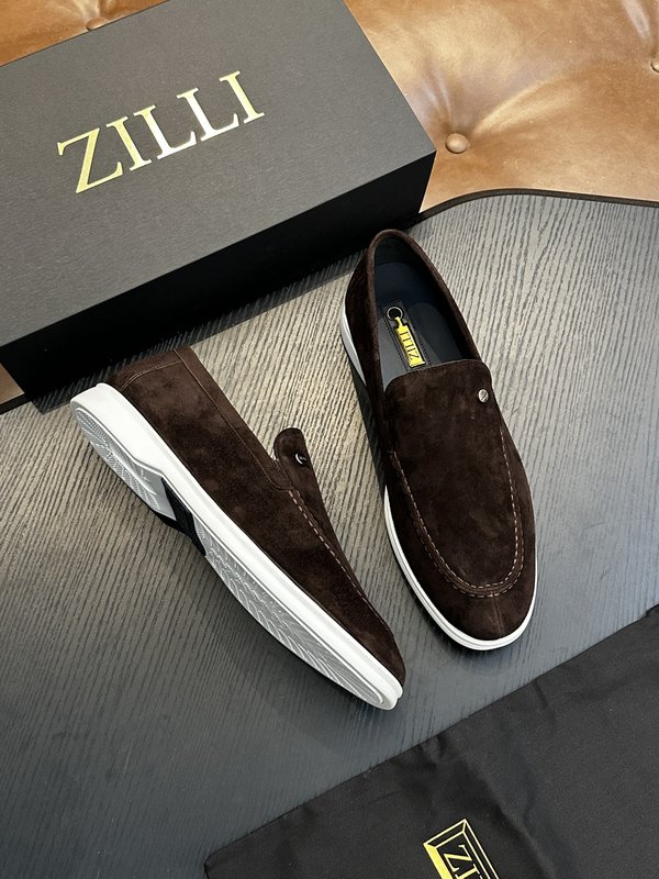 Zilli 이탈리아 남성 수제 송아지 가죽 구두 001-175789