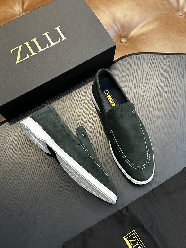 Zilli 이탈리아 남성 수제 송아지 가죽 구두 001-175790