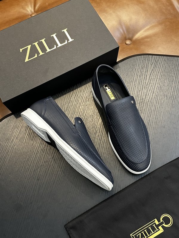 Zilli 이탈리아 남성 수제 송아지 가죽 구두 001-175795