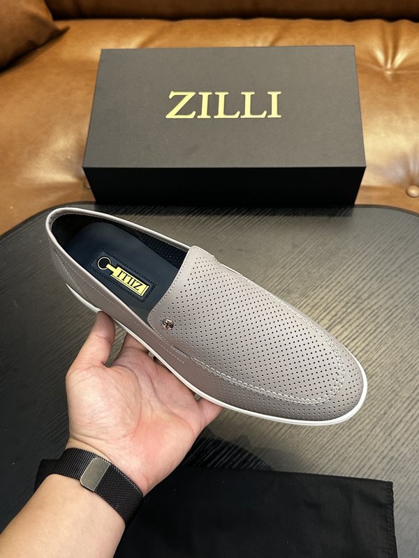 Zilli 이탈리아 남성 수제 송아지 가죽 슈즈 001-175799