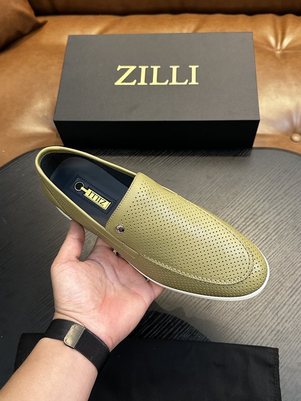 Zilli 이탈리아 남성 수제 송아지 가죽 로퍼 001-175800