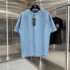 크롬하츠 2026春夏 패치 자수 반팔 티셔츠 001-175985