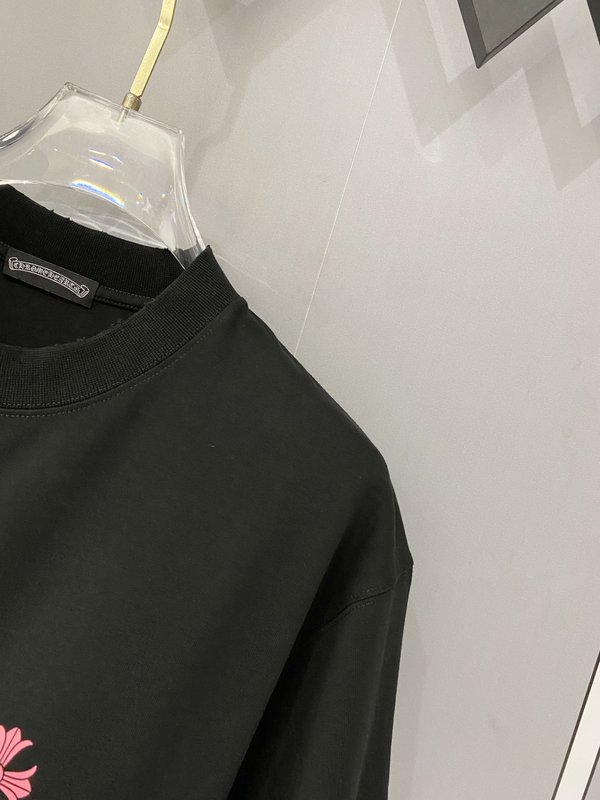 크롬하츠 중량감 순면 빈티지 가공 반팔 티셔츠 001-175991