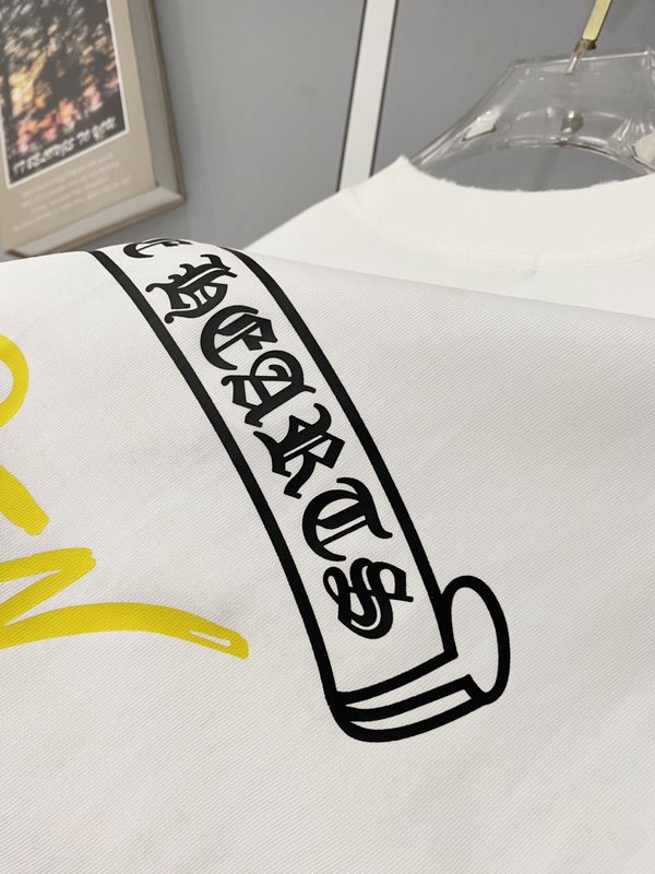크롬하츠 중량감 순면 빈티지 가공 반팔 티셔츠 001-175998