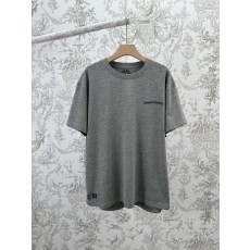 크롬하츠 26SS 그레이 스크롤 크로스 반팔 티셔츠 001-176036
