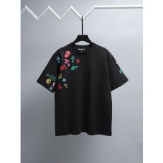 크롬하츠 중공 자수 순면 반팔 티셔츠 001-176047