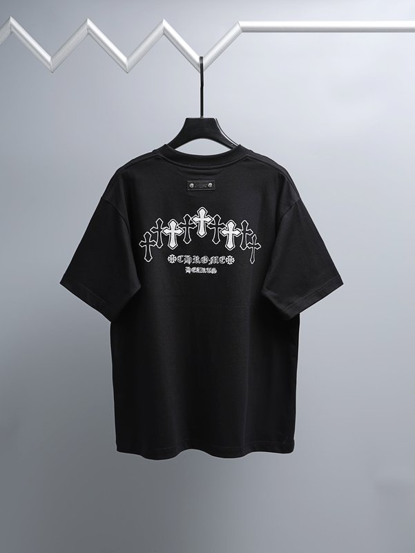 크롬하츠 2026 봄여름 순면 자수 티셔츠 001-176049