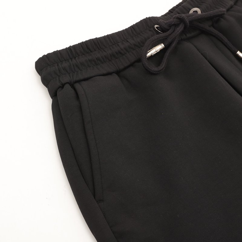 크롬하츠 블랙 패치 자수 쇼츠 001-176066