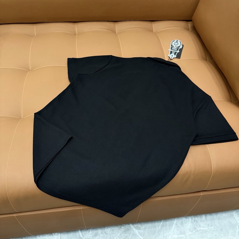 크롬하츠 중후금속 레더 라벨 반팔 폴로 티셔츠 001-176093