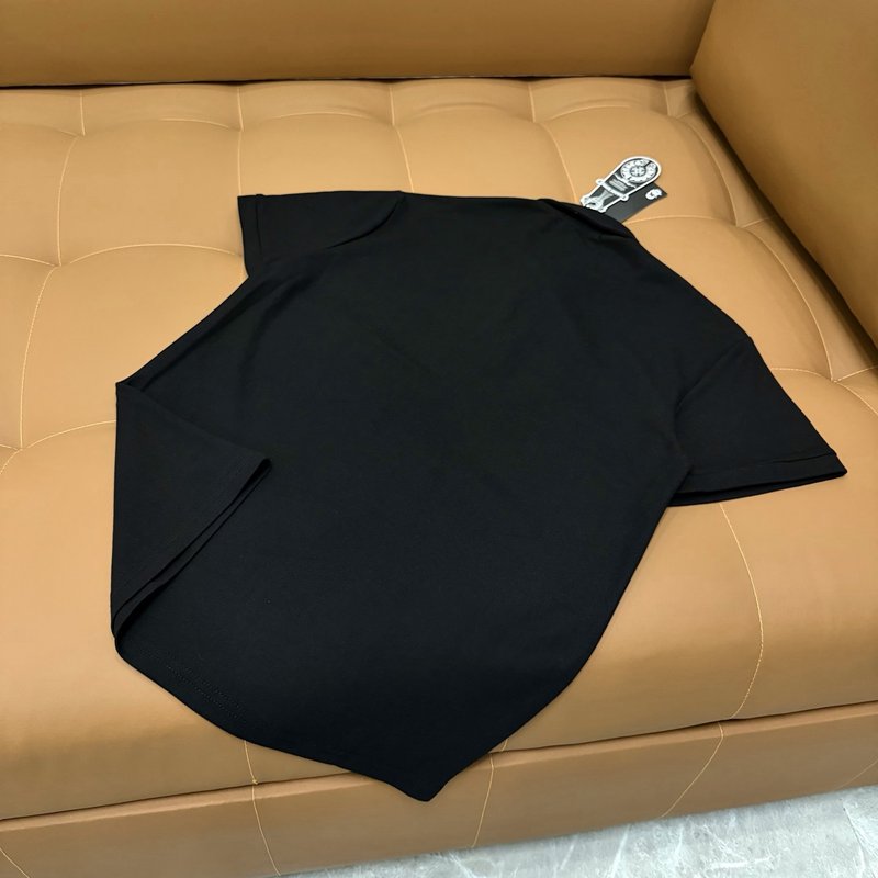 크롬하츠 중공 메탈 말발굽 로고 반팔 티셔츠 001-176098