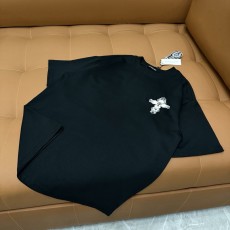 크롬하츠 자수 로고 순면 반팔 티셔츠 001-176100