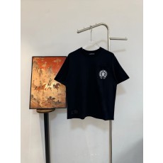 크롬하츠 국기 말발굽 포켓 순면 반팔 티셔츠 001-176116