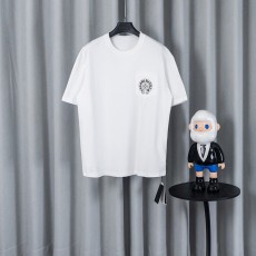 크롬하츠 26SS春夏 루즈핏 면 반팔 티셔츠 001-176152