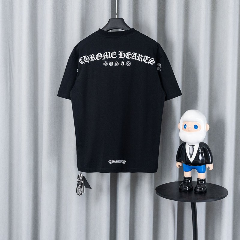 크롬하츠 26SS春夏 신상 면 티셔츠 001-176154