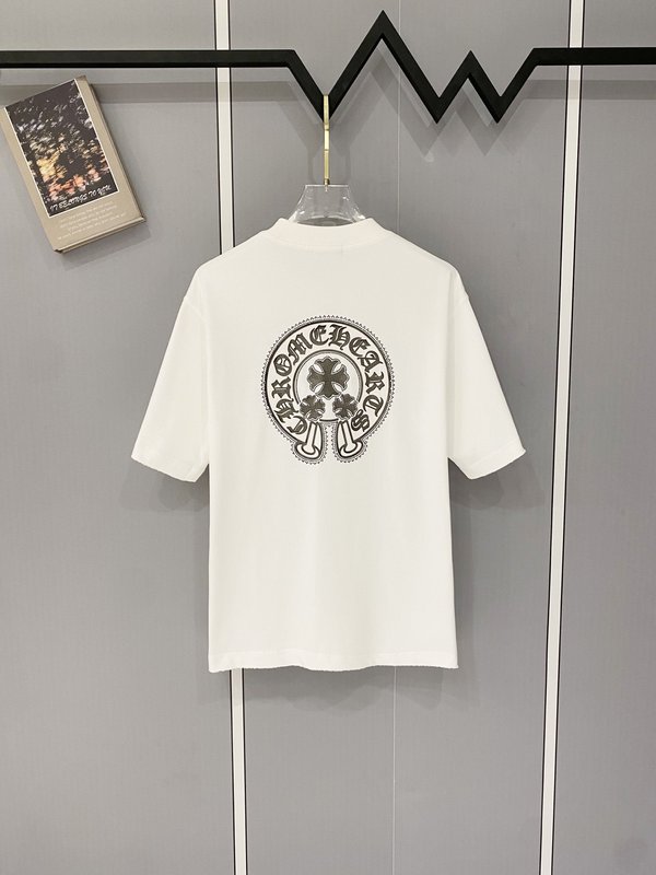 크롬하츠 고중량 순면 반팔 티셔츠 001-176162