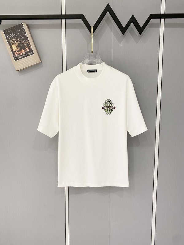 크롬하츠 중량감 순면 빈티지 가공 반팔 티셔츠 001-176164