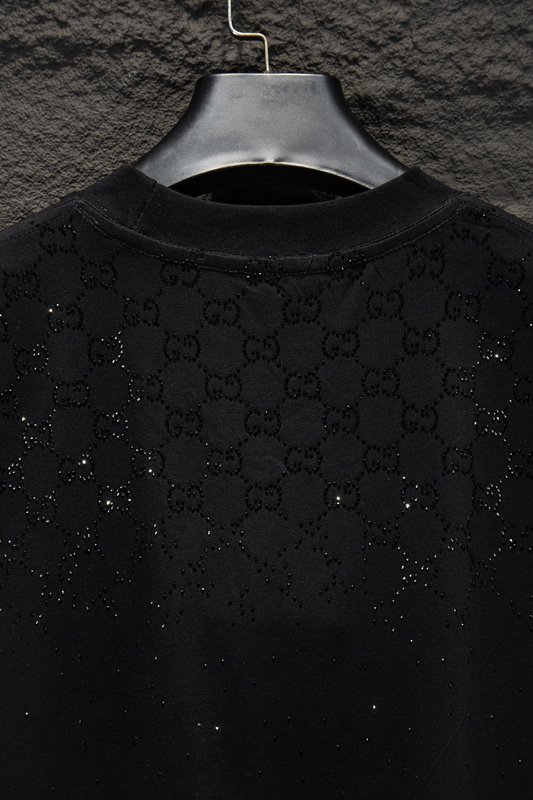 Gucci 라인스톤 오버사이즈 반팔 티셔츠 001-176179