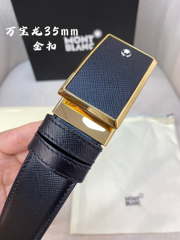 몽블랑 소 가죽 핀 버클 비즈니스 캐주얼 벨트 001-176260