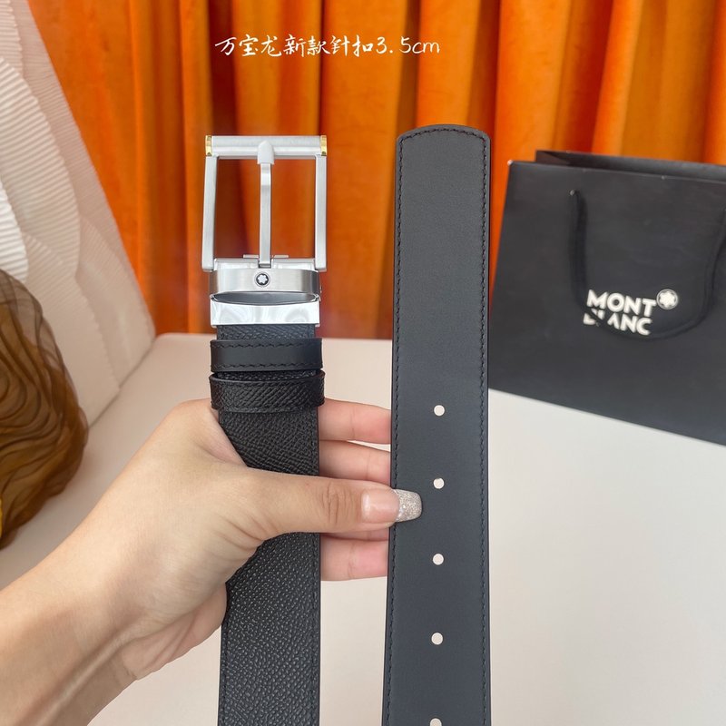 몬블랑 남성 수입 소가죽 벨트 비즈니스 필수품 001-176268