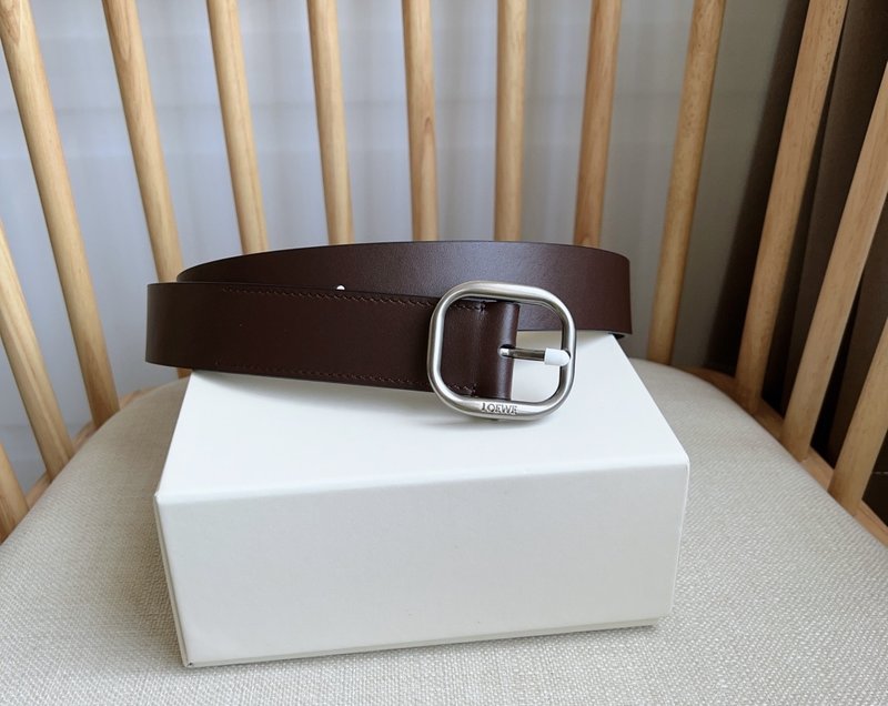 로에베 LOEWE 식물성 가죽 핀 버클 벨트 001-176581