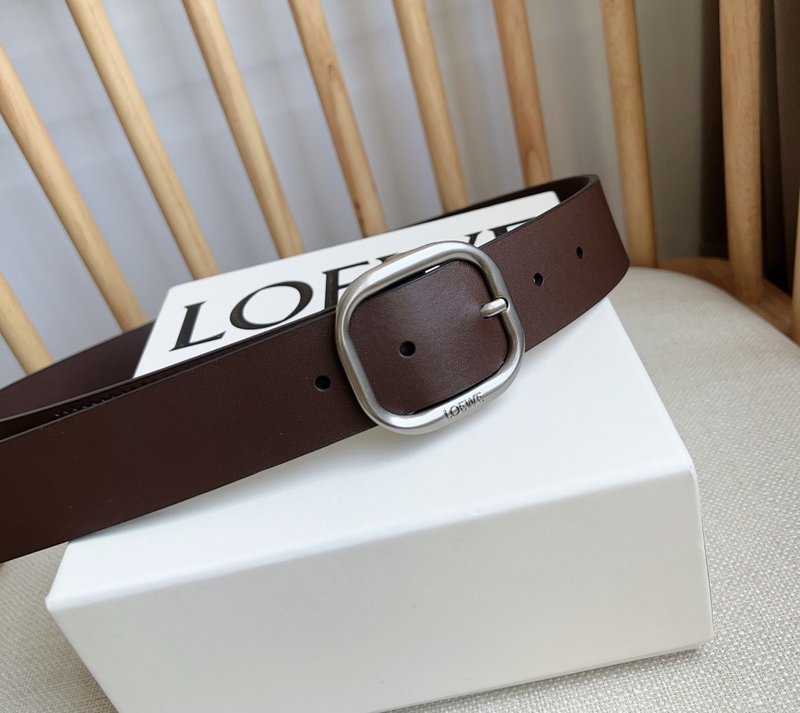 로에베 LOEWE 식물성 가죽 핀 버클 벨트 001-176581