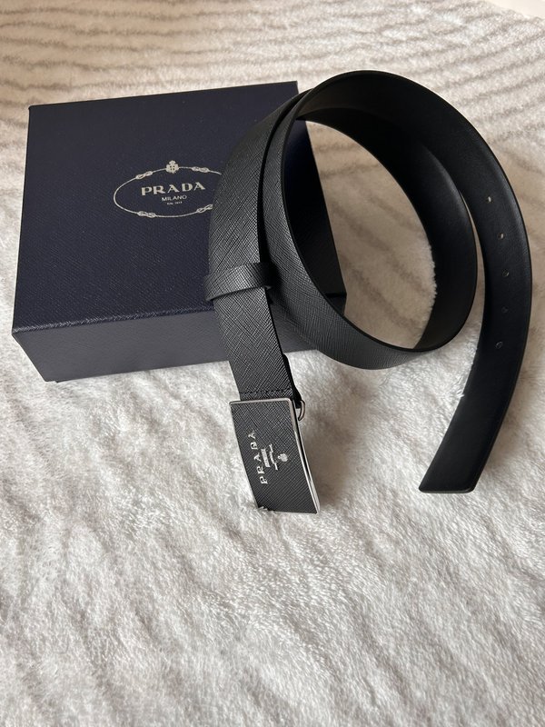 프라다 PRADA 사피아노 가죽 벨트 001-176684