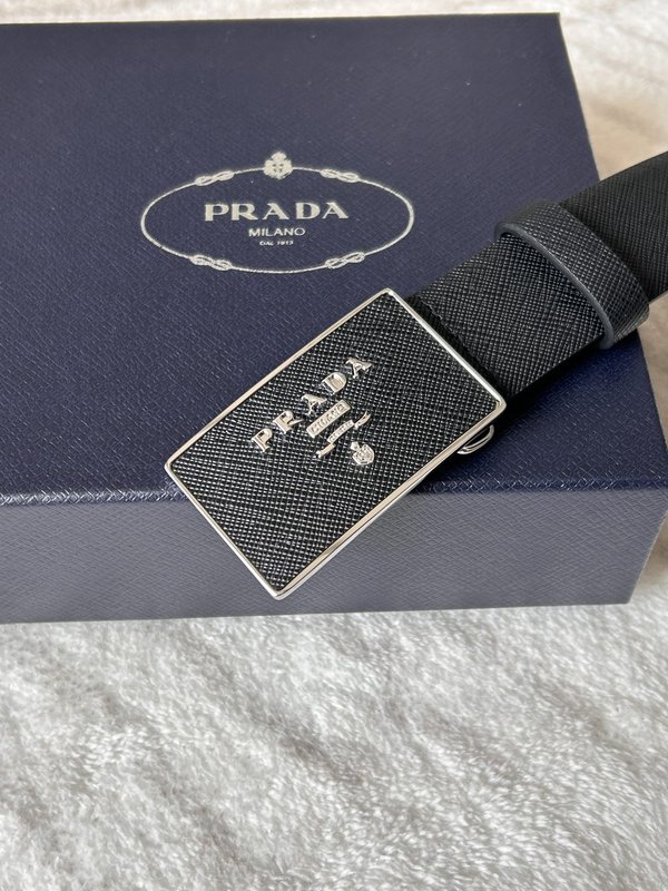 프라다 PRADA 사피아노 가죽 벨트 001-176684