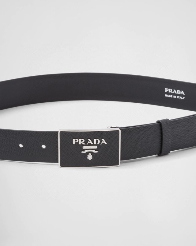 프라다 PRADA 사피아노 가죽 벨트 001-176684