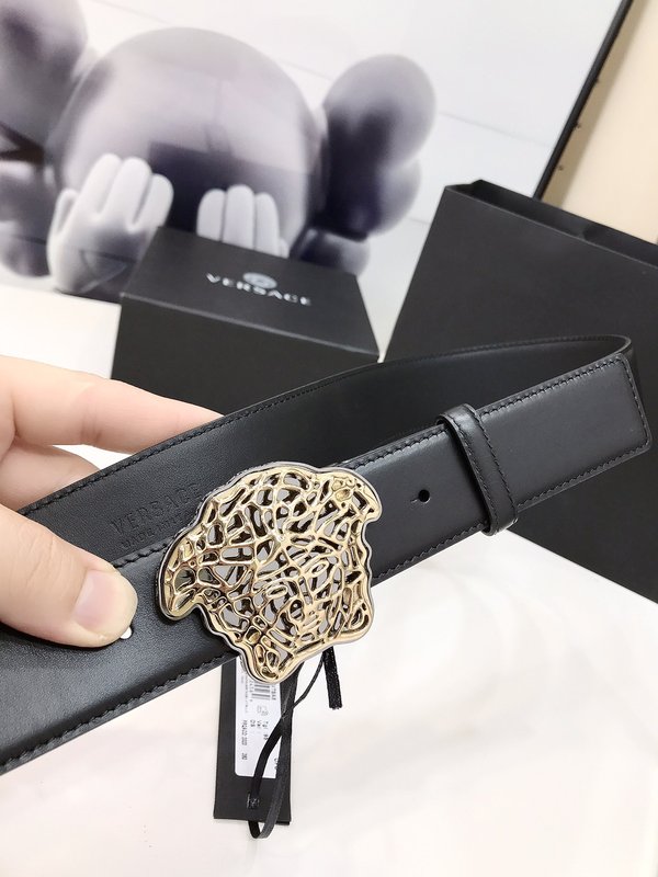 베르사체 메두사 오픈 워크 버클 벨트 001-176860