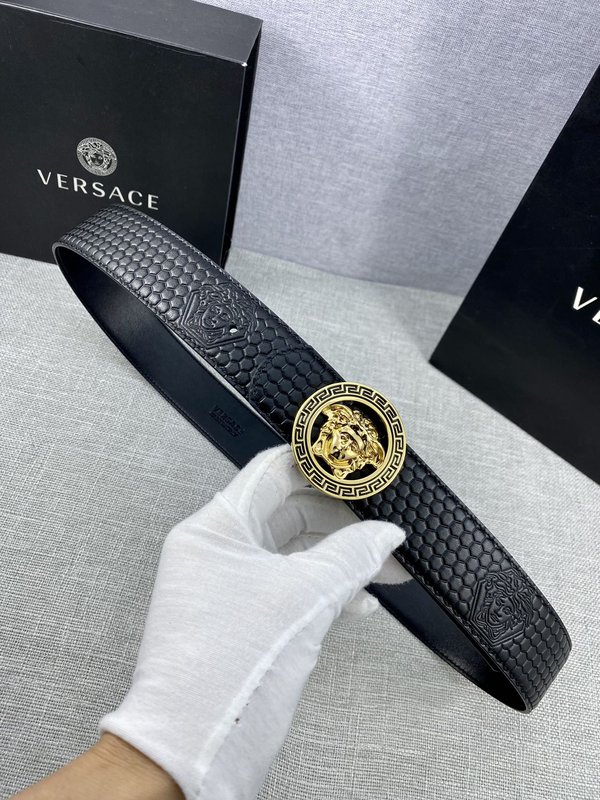 베르사체 Versace 메두사 헤드 가죽 벨트 001-176900
