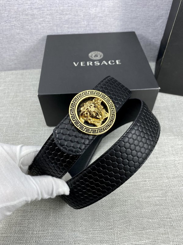 베르사체 Versace 메두사 헤드 가죽 벨트 001-176900