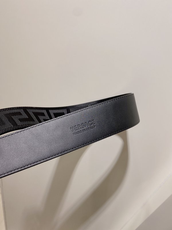 베르사체 메두사 송아지 가죽 벨트 4cm 001-176910