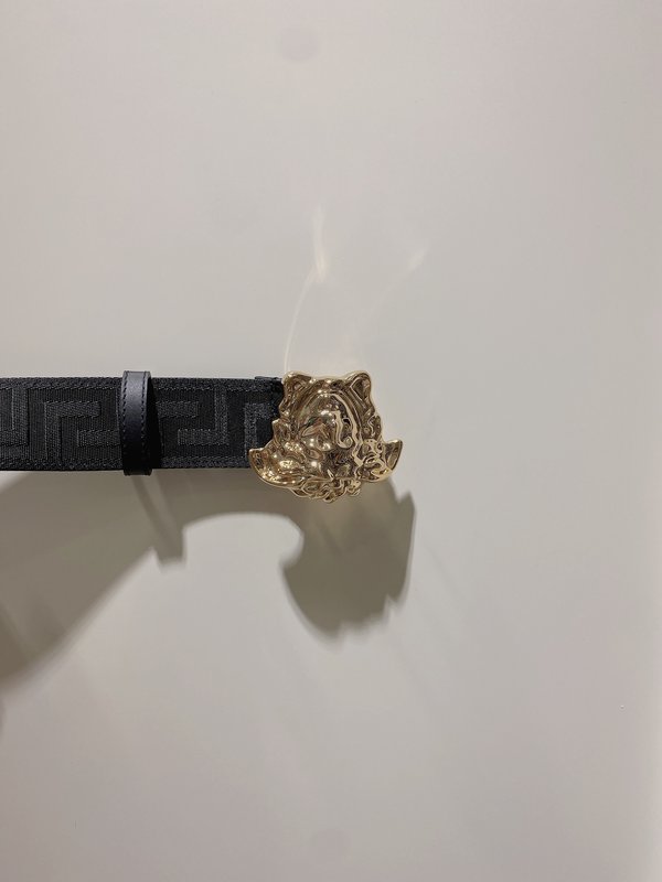 베르사체 메두사 송아지 가죽 벨트 4cm 001-176910
