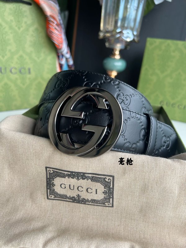 구찌 남성용 더블 G 메탈 버클 벨트 001-176956