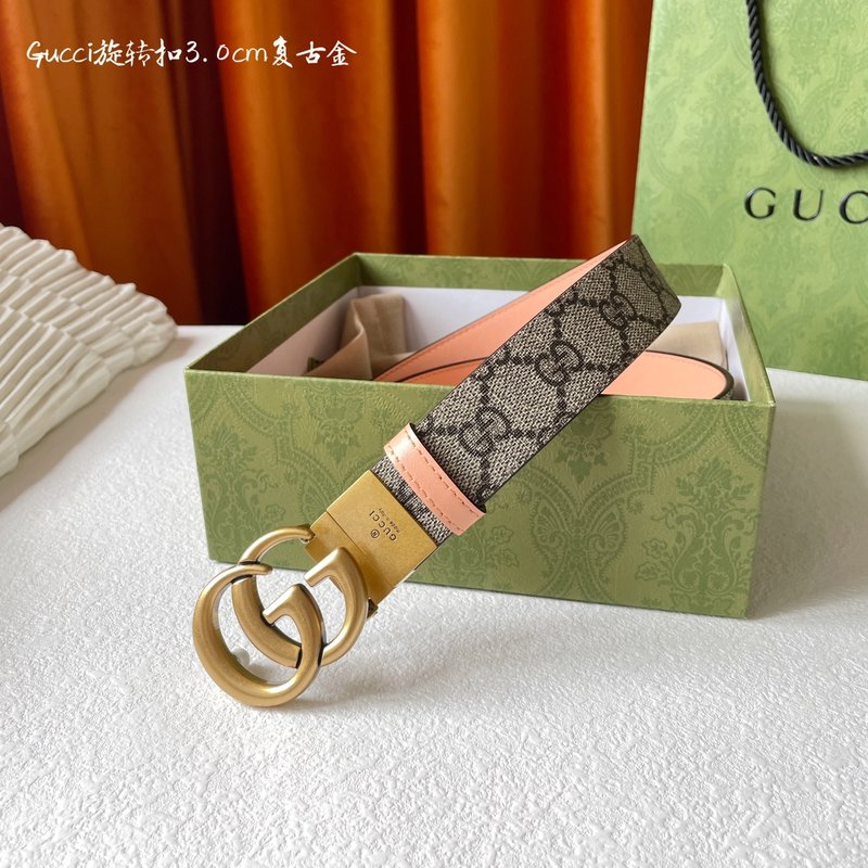 구찌 양면 프린트 벨트 폭 3cm 커스텀 가능 001-176962