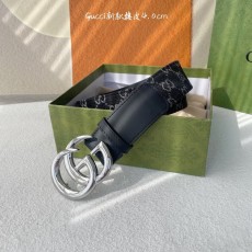 구찌 뉴스타일 소가죽 벨트 4.0cm 블랙 001-177021