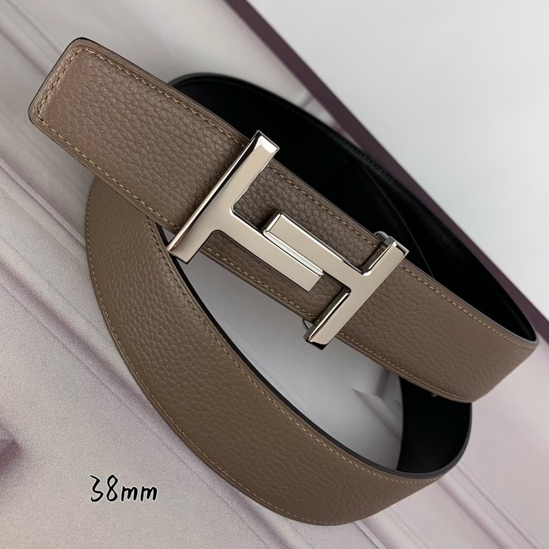 에르메스 H 버클 소가죽 벨트 38mm 폭 001-177119
