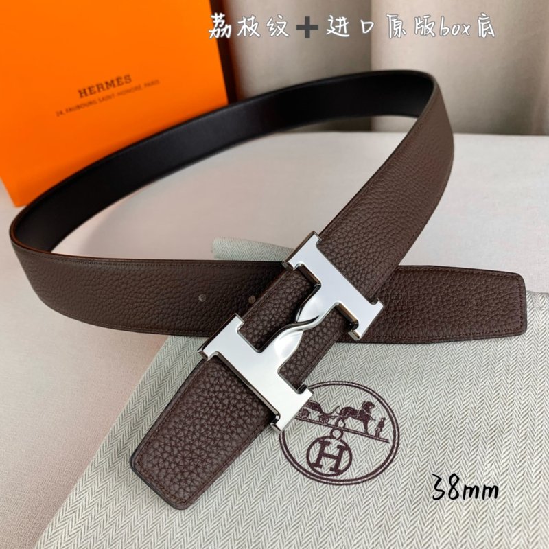 에르메스 양면 H 버클 벨트 38mm 수입 소가죽 001-177127