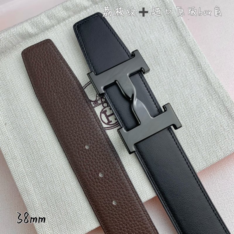 에르메스 양면 H 버클 벨트 38mm 수입 소가죽 001-177127