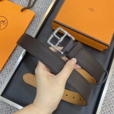 에르메스 양면 소가죽 벨트 35mm 팔라듐 버클 001-177144