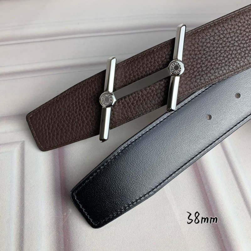 에르메스 더블 H 버클 리버시블 벨트 38mm 001-177154
