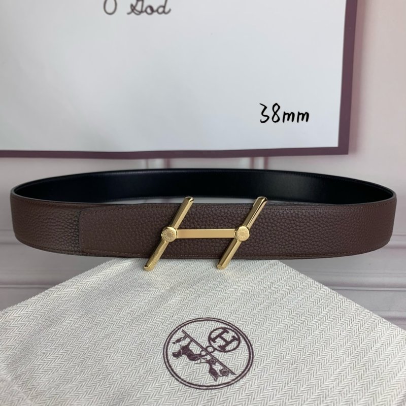 에르메스 더블 H 버클 리버시블 벨트 38mm 001-177154