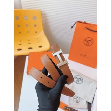 에르메스 송아지 가죽 양면 벨트 24mm 001-177165