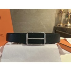 에르메스 블랙 가죽 벨트 3.8cm 폭 001-177177