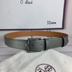 에르메스 그레이 핀 버클 벨트 35mm 수입 소 가죽 001-177220