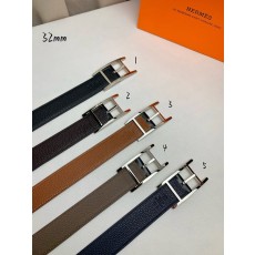 에르메스 양면 핀 버클 벨트 수입 소가죽 32mm 001-177226